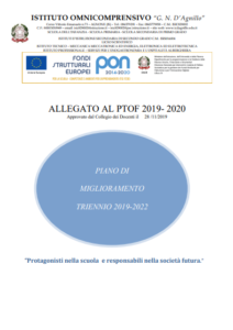 Piano di Miglioramento Triennio 2019-2022