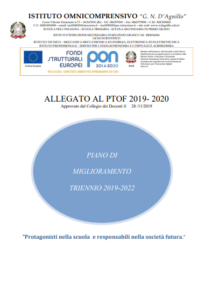 Piano di Miglioramento Triennio 2019-2022 Piano di Miglioramento Triennio 2019-2022