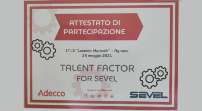 “Talent Factor for Sevel”, L’ISTITUTO TECNICO conquista un meritato secondo posto