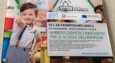 Progetto 13.1.5A-FESRPON-MO-2022-2 Ambienti didattici innovativi per le scuole dell’infanzia